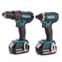 Makita DLX2131JX 2 Piece Cordless Kit 18V DHP482 + DTD152 (2 x 3.0Ah Batteries)